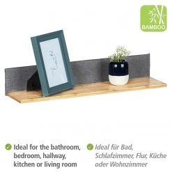 WENKO Wandregal Bahari - Bambus massiv - Bambus / Grau -Wohnzimmermöbel boutique en ligne 1000260945 210423 13344100150 DETAILS P000000001000260945