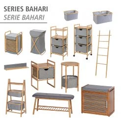 WENKO Beistelltisch Bahari II - Bambus massiv - Bambus / Grau -Wohnzimmermöbel boutique en ligne 1000260949 210423 13354700190 DETAILS P000000001000260949