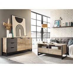 Red Living Couchtisch Cocody - Eiche Montana Dekor / Grau -Wohnzimmermöbel boutique en ligne 1000261313 210426 09131800019 MOOD DETAILS P000000001000261313 mood