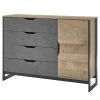 Red Living Sideboard Cocody I - Eiche Montana Dekor / Grau