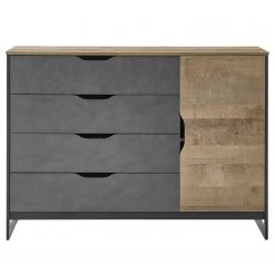 Red Living Sideboard Cocody I - Eiche Montana Dekor / Grau -Wohnzimmermöbel boutique en ligne 1000261314 210426 09132900026 DETAILS P000000001000261314