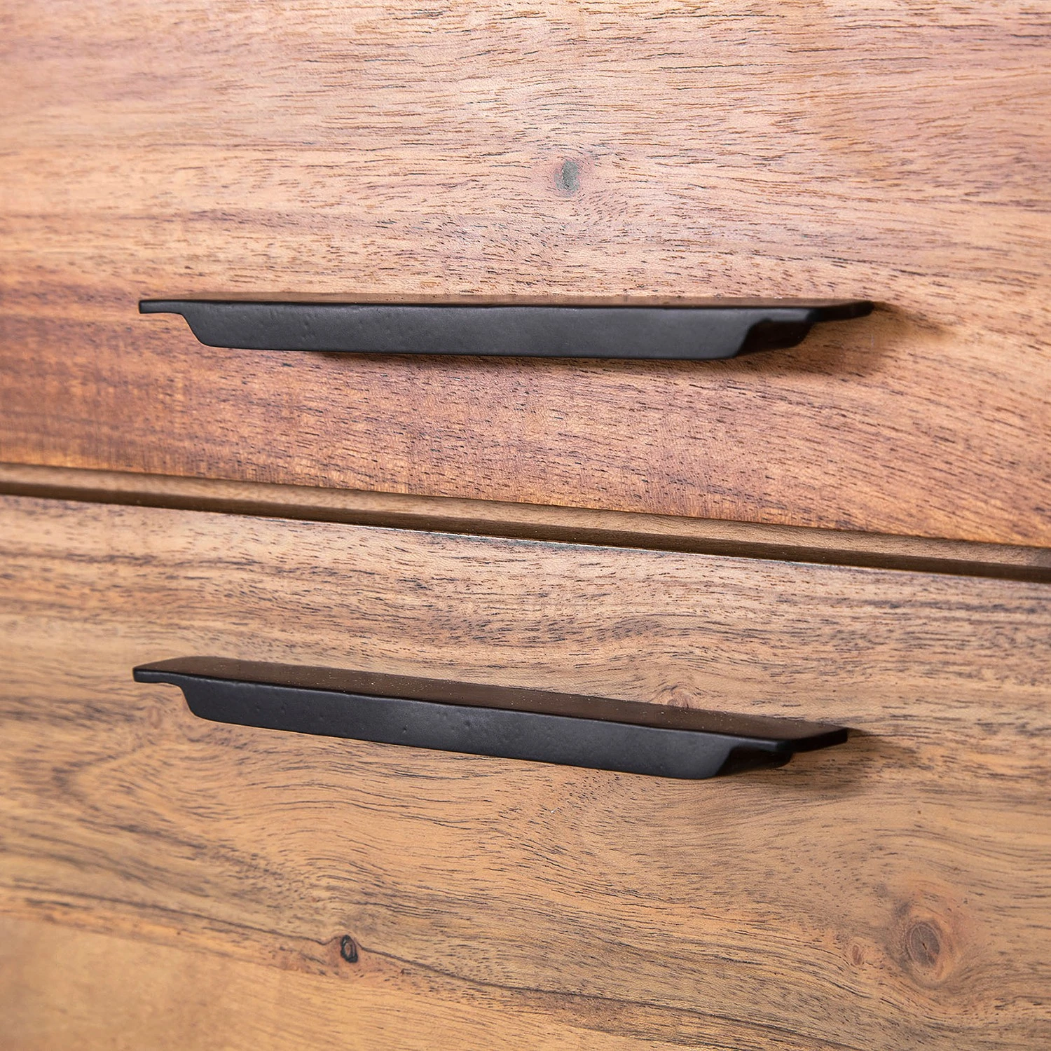 Naturoo Sideboard Manabi - Akazie massiv - Akazie / Anthrazit 2 Naturoo Sideboard Manabi - Akazie massiv - Akazie / Anthrazit – Bild 2