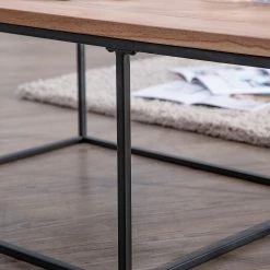 Red Living Couchtisch Fenay - Akazie massiv / Metall - Akazie / Schwarz 8 Red Living Couchtisch Fenay - Akazie massiv / Metall - Akazie / Schwarz -Wohnzimmermöbel boutique en ligne 1000261425 210430 11585800052 DETAILS P000000001000261425