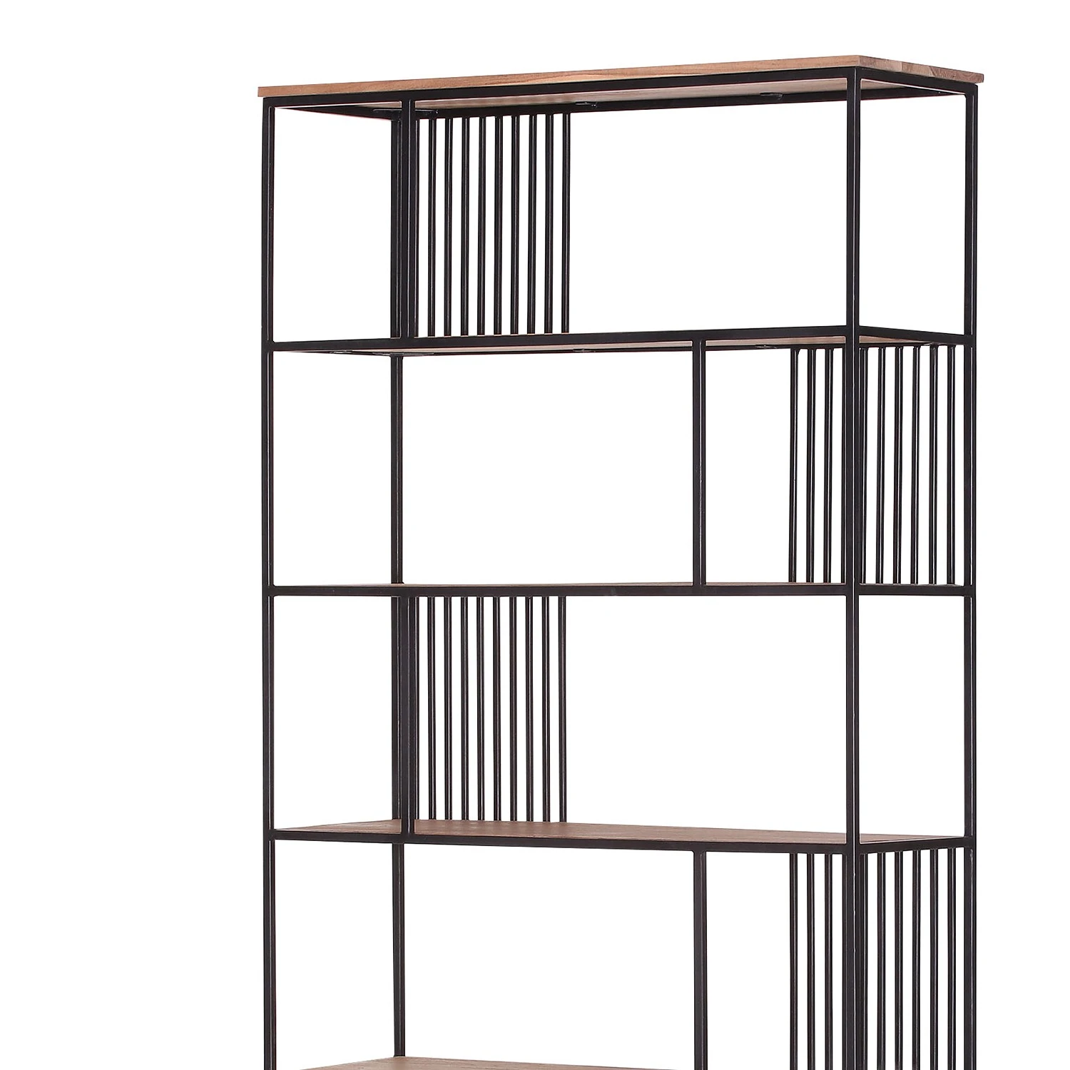 Red Living Regal Uulu I - Akazie massiv / Metall - Akazie / Schwarz 3 Red Living Regal Uulu I - Akazie massiv / Metall - Akazie / Schwarz – Bild 3