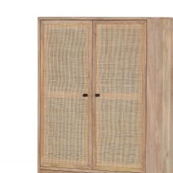 Naturoo Highboard Maardu - Rattan / Mango massiv - Beige / Mango -Wohnzimmermöbel boutique en ligne 1000261442 210430 11595800098 DETAILS P000000001000261442