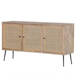 Naturoo Sideboard Maardu - Rattan / Mango massiv - Beige / Mango