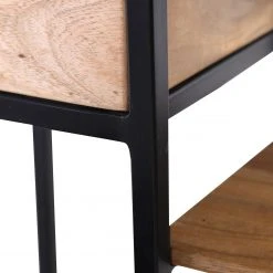 Red Living Beistelltisch Uulu I - Akazie massiv / Metall - Akazie / Schwarz -Wohnzimmermöbel boutique en ligne 1000261448 210430 12002800121 DETAILS P000000001000261448