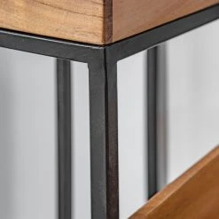 Red Living Beistelltisch Uulu I - Akazie massiv / Metall - Akazie / Schwarz -Wohnzimmermöbel boutique en ligne 1000261448 210430 12003300125 DETAILS P000000001000261448