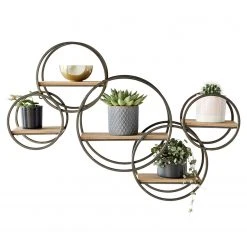 Loftscape Wandregal Trept - Eiche massiv / Metall - Eiche / Schwarz -Wohnzimmermöbel boutique en ligne 1000261674 210423 13355900096 DETAILS P000000001000261674