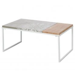 Loftscape Couchtisch Thusy - Tanne teilmassiv - Tanne / Weiß