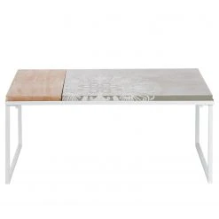 Loftscape Couchtisch Thusy - Tanne teilmassiv - Tanne / Weiß -Wohnzimmermöbel boutique en ligne 1000261676 210423 13360800104 DETAILS P000000001000261676