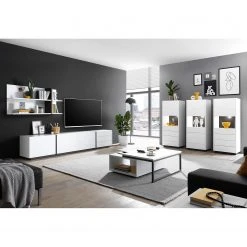 Loftscape Wandregal Muuga - Weiß / Grau -Wohnzimmermöbel boutique en ligne 1000261762 210422 07555600025 MOOD DETAILS P000000001000261762 mood