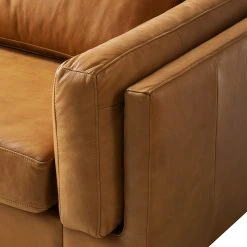 Studio Copenhagen 3-Sitzer Sofa COSO Classic+ - Echtleder Taru: Hellbraun - Schwarz -Wohnzimmermöbel boutique en ligne 1000261833 210429 06512700012 DETAILS P000000001000261833