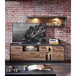 Red Living Wohnkombination Batey (2-teilig) - Haveleiche Dekor / Graphit