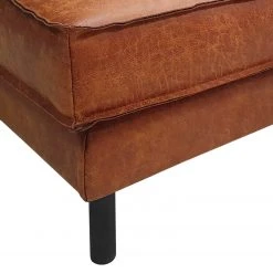 Ars manufacti Polsterhocker FORT DODGE - Antiklederlook - Microfaser Yaka: Cognac -Wohnzimmermöbel boutique en ligne 1000261995 210428 13264000004 DETAILS P000000001000261995