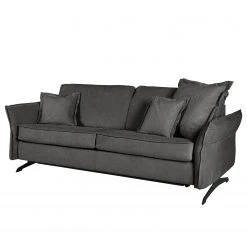 Loftscape Schlafsofa Kallaste (2-Sitzer) - Flachgewebe - Grau - Breite: 212 cm