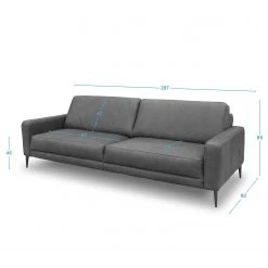 Loftscape Sofa Suzette (3,5-Sitzer) - Echtleder Arelia: Fango -Wohnzimmermöbel boutique en ligne 1000263490 210601 15012501308 SKETCH DETAILS P000000001000263490 sketch