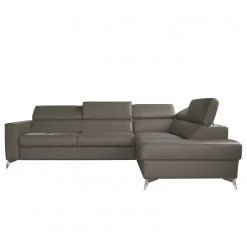 Loftscape Ecksofa Adamo - Echtleder Mabel: Sahara dunkel - Ottomane davorstehend rechts - Mit Schlaffunktion -Wohnzimmermöbel boutique en ligne 1000263597 210601 15004700602 DETAILS P000000001000263597