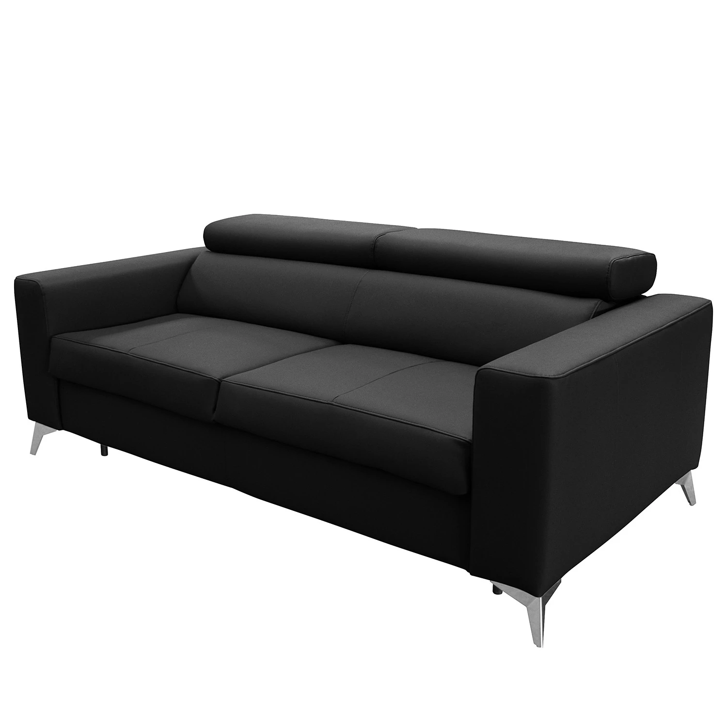 Loftscape Schlafsofa Adamo - Echtleder Mabel: Schwarz - Mit Schlaffunktion 1 Loftscape Schlafsofa Adamo - Echtleder Mabel: Schwarz - Mit Schlaffunktion