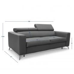 Loftscape Schlafsofa Adamo - Echtleder Mabel: Schwarz - Mit Schlaffunktion 19 Loftscape Schlafsofa Adamo - Echtleder Mabel: Schwarz - Mit Schlaffunktion -Wohnzimmermöbel boutique en ligne 1000263606 210601 15005100688 SKETCH DETAILS P000000001000263606 sketch