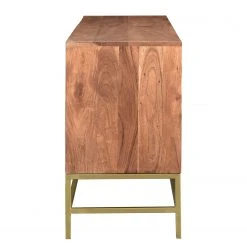 Jack & Alice Sideboard Puyo - Akazie massiv / Metall - Akazie / Gold -Wohnzimmermöbel boutique en ligne 1000264972 220118 13141300075 DETAILS P000000001000264972