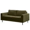 Mørteens Sofa Monblanc (2-Sitzer) - Webstoff - Webstoff Velia: Dunkelgrün