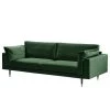Maison Belfort Sofa Venette (3-Sitzer) - Microfaser - Microfaser Bruna: Dunkelgrün