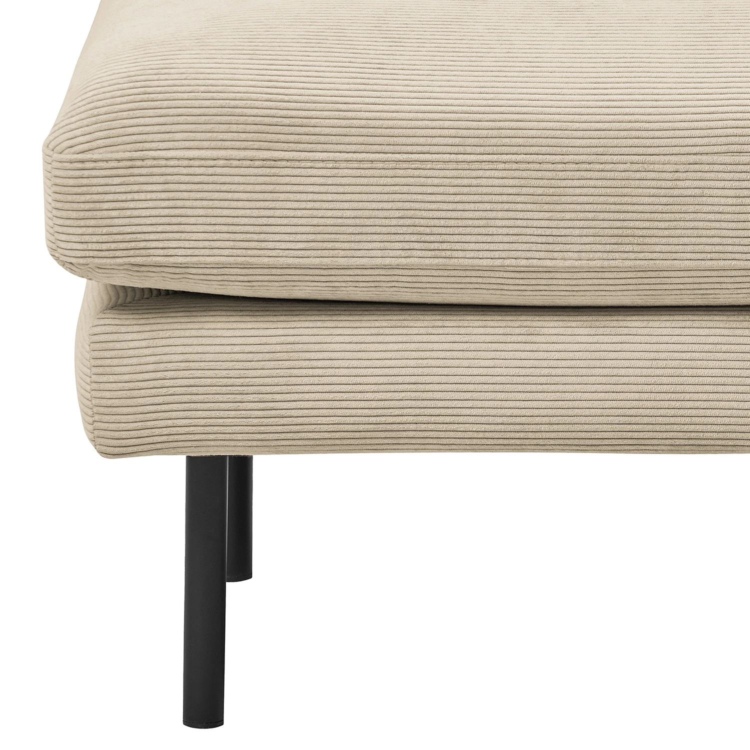 Mørteens Polsterhocker Landos - Cordstoff Licia: Creme 6 Mørteens Polsterhocker Landos - Cordstoff Licia: Creme – Bild 6