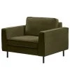 Mørteens Sessel Monblanc - Webstoff - Webstoff Velia: Dunkelgrün