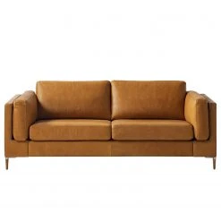 Studio Copenhagen 2,5-Sitzer Sofa COSO Classic+ - Echtleder Taru: Hellbraun - Eiche Dunkel -Wohnzimmermöbel boutique en ligne 1000265053 211007 14073600263 DETAILS P000000001000265053
