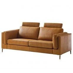 Studio Copenhagen 2,5-Sitzer Sofa COSO Classic+ - Echtleder Taru: Hellbraun - Eiche Dunkel -Wohnzimmermöbel boutique en ligne 1000265053 211007 14073700296 DETAILS P000000001000265053