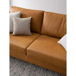 Studio Copenhagen 2,5-Sitzer Sofa COSO Classic+ - Echtleder Taru: Hellbraun - Eiche Dunkel -Wohnzimmermöbel boutique en ligne 1000265053 211007 14073700309 DETAILS P000000001000265053