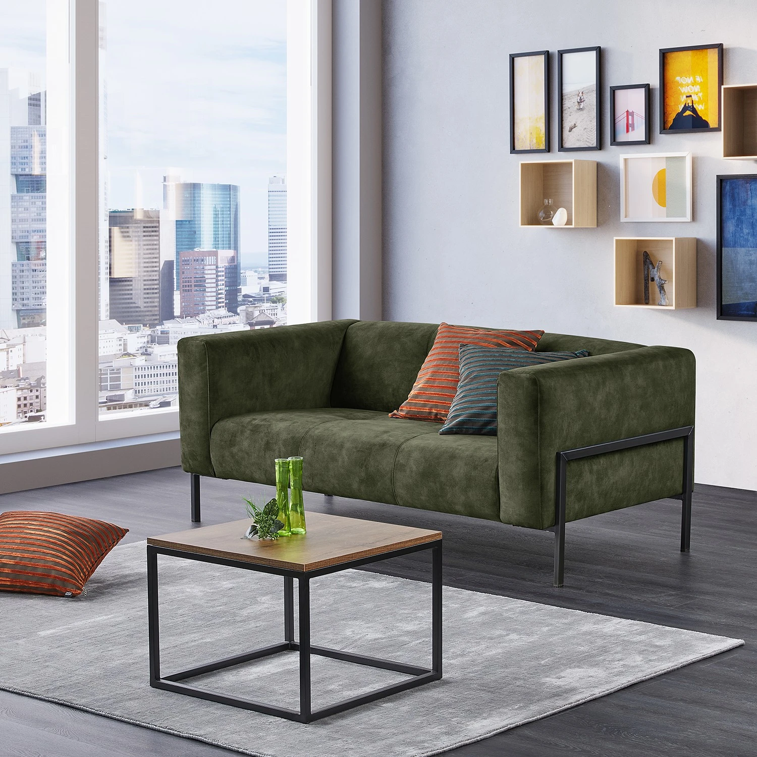 Mørteens Sofa Vernioz (2-Sitzer) - Webstoff - Webstoff Adela: Moosgrün 2 Mørteens Sofa Vernioz (2-Sitzer) - Webstoff - Webstoff Adela: Moosgrün – Bild 2