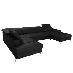 Loftscape Wohnlandschaft Bussy - Echtleder - Echtleder Moja: Schwarz - Longchair davorstehend rechts / Ottomane links - Mit Schlaffunktion 20 Loftscape Wohnlandschaft Bussy - Echtleder - Echtleder Moja: Schwarz - Longchair davorstehend rechts / Ottomane links - Mit Schlaffunktion -Wohnzimmermöbel boutique en ligne 1000266810 210527 11183900577 DETAILS P000000001000266810