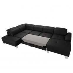 Loftscape Wohnlandschaft Bussy - Echtleder - Echtleder Moja: Schwarz - Longchair davorstehend rechts / Ottomane links - Mit Schlaffunktion 23 Loftscape Wohnlandschaft Bussy - Echtleder - Echtleder Moja: Schwarz - Longchair davorstehend rechts / Ottomane links - Mit Schlaffunktion -Wohnzimmermöbel boutique en ligne 1000266810 210527 11184000580 DETAILS P000000001000266810