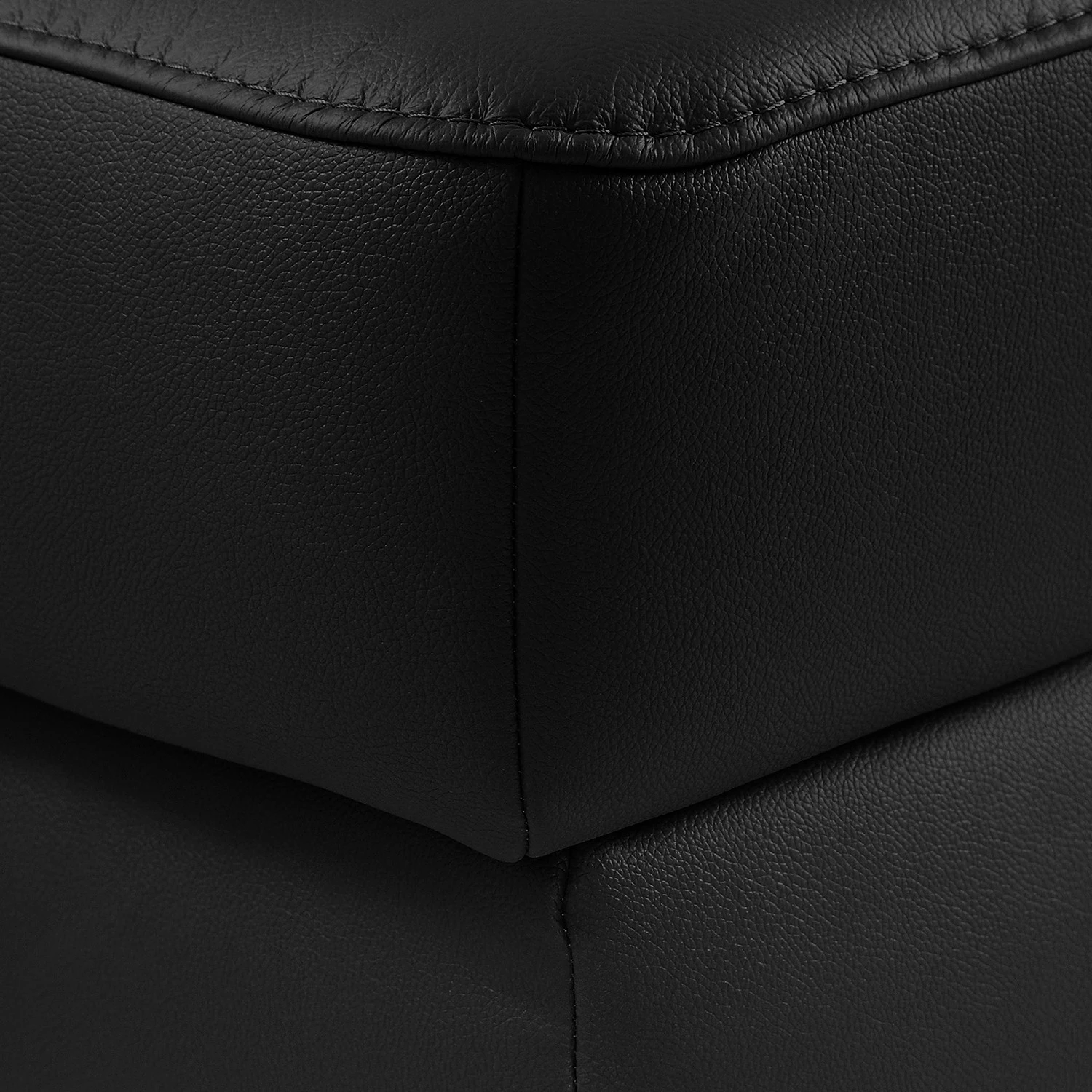 Loftscape Wohnlandschaft Bussy - Echtleder - Echtleder Moja: Schwarz - Longchair davorstehend rechts / Ottomane links - Mit Schlaffunktion 13 Loftscape Wohnlandschaft Bussy - Echtleder - Echtleder Moja: Schwarz - Longchair davorstehend rechts / Ottomane links - Mit Schlaffunktion – Bild 13