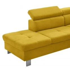 Loftscape Ecksofa Calau - Microfaser - Microfaser Enza: Senfgelb - Ottomane davorstehend links - Mit Schlaffunktion -Wohnzimmermöbel boutique en ligne 1000266833 210527 11192600805 DETAILS P000000001000266833