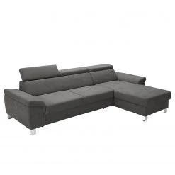 Loftscape Ecksofa Busene I - Microfaser - Microfaser Enza: Dunkelgrau - Longchair davorstehend rechts - Mit Schlaffunktion -Wohnzimmermöbel boutique en ligne 1000266871 210527 11200801248 DETAILS P000000001000266871