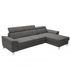 Loftscape Ecksofa Busene I - Microfaser - Microfaser Enza: Dunkelgrau - Longchair davorstehend rechts - Mit Schlaffunktion -Wohnzimmermöbel boutique en ligne 1000266871 210527 11200801249 DETAILS P000000001000266871