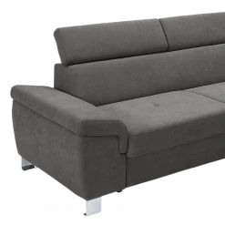 Loftscape Ecksofa Busene I - Microfaser - Microfaser Enza: Dunkelgrau - Longchair davorstehend rechts - Mit Schlaffunktion -Wohnzimmermöbel boutique en ligne 1000266871 210527 11200801250 DETAILS P000000001000266871