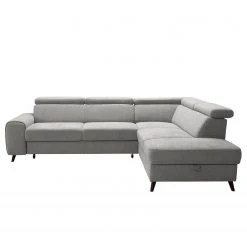 Loftscape Ecksofa Cadima I - Microfaser - Microfaser Enza: Grau - Ottomane davorstehend rechts - Mit Schlaffunktion -Wohnzimmermöbel boutique en ligne 1000266894 210527 11203301529 DETAILS P000000001000266894