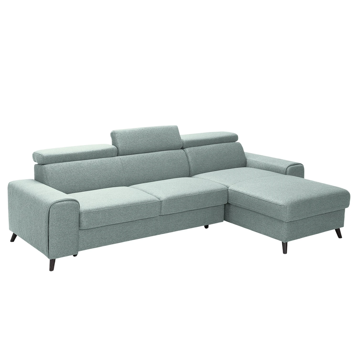 Loftscape Ecksofa Cadima II - Webstoff - Webstoff Cavo: Pastellblau - Longchair davorstehend rechts - Mit Schlaffunktion 7 Loftscape Ecksofa Cadima II - Webstoff - Webstoff Cavo: Pastellblau - Longchair davorstehend rechts - Mit Schlaffunktion – Bild 7