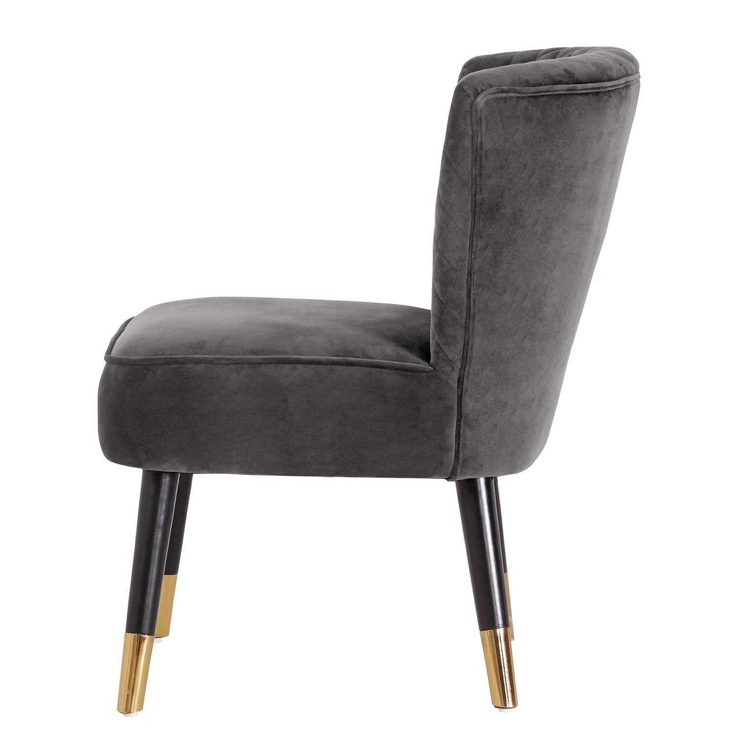 Red Living Sessel Agen - Samt - Grau 3 Red Living Sessel Agen - Samt - Grau – Bild 3