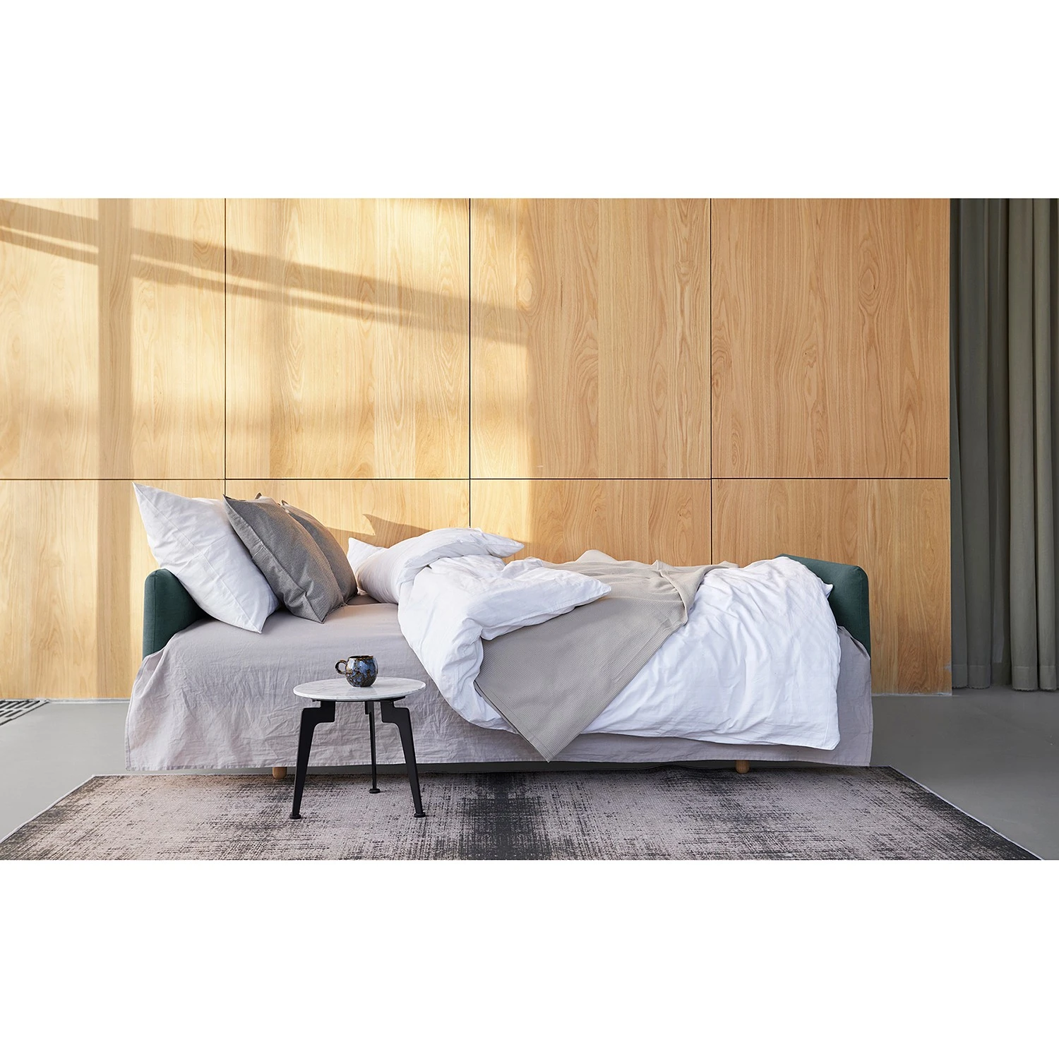 Innovation Möbel Schlafsofa Frode - Webstoff - Blaugrau - Mit Armlehnen 4 Innovation Möbel Schlafsofa Frode - Webstoff - Blaugrau - Mit Armlehnen – Bild 4