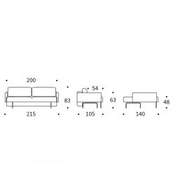 Innovation Möbel Schlafsofa Frode - Webstoff - Blaugrau - Mit Armlehnen 20 Innovation Möbel Schlafsofa Frode - Webstoff - Blaugrau - Mit Armlehnen -Wohnzimmermöbel boutique en ligne 1000267143 210715 14044100170 SKETCH DETAILS P000000001000267143 sketch