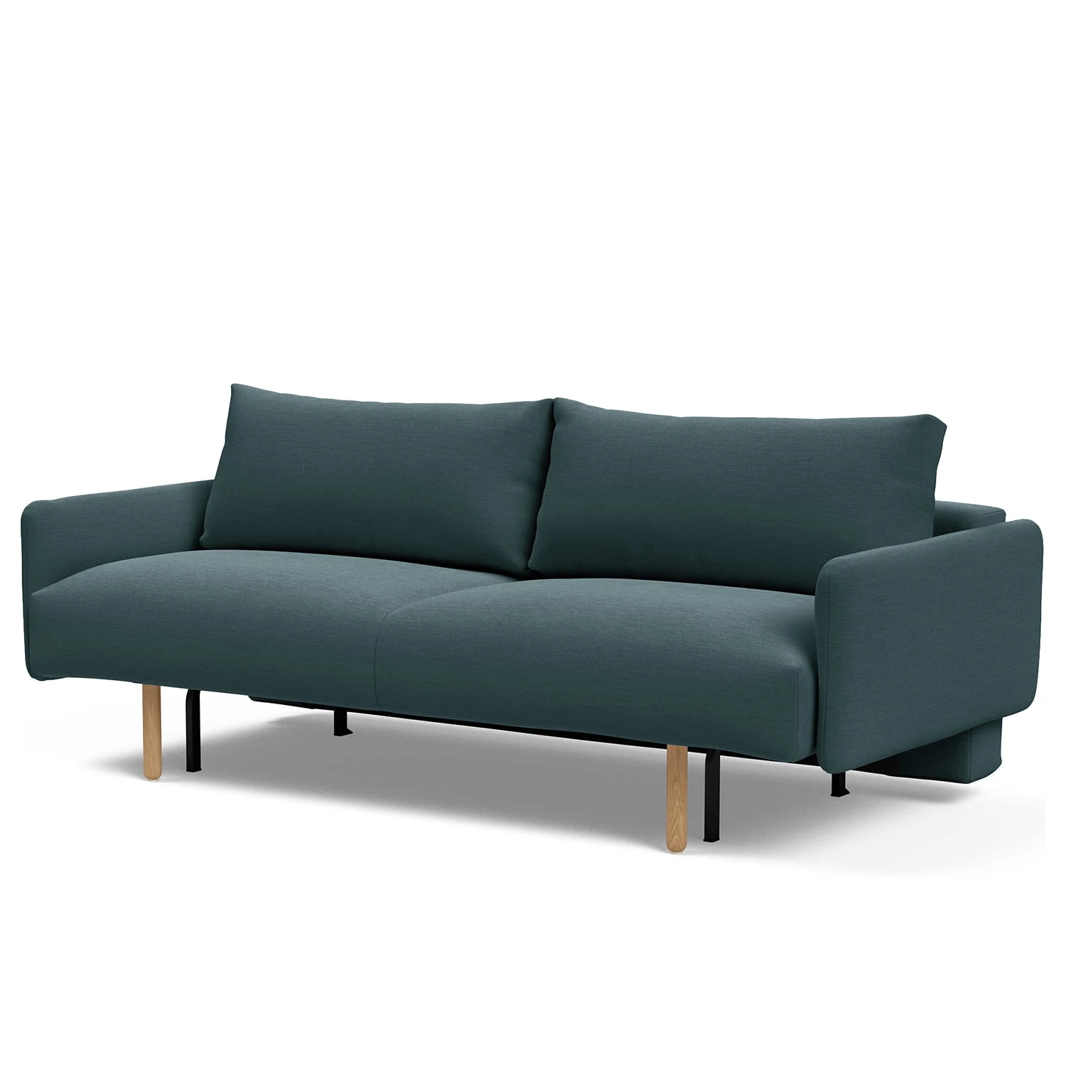 Innovation Möbel Schlafsofa Frode - Webstoff - Blaugrau - Mit Armlehnen 1 Innovation Möbel Schlafsofa Frode - Webstoff - Blaugrau - Mit Armlehnen