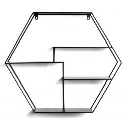 Loftscape Wandregal Keila - Metall - Schwarz -Wohnzimmermöbel boutique en ligne 1000267361 210518 16033100007 DETAILS P000000001000267361