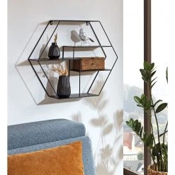 Loftscape Wandregal Keila - Metall - Schwarz -Wohnzimmermöbel boutique en ligne 1000267361 220608 020 MOOD DETAILS P000000001000267361 mood