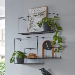 Loftscape Wandregal Kekova (3er-Set) - Metall - Schwarz -Wohnzimmermöbel boutique en ligne 1000267405 210518 16033300060 MOOD DETAILS P000000001000267405 mood