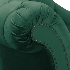 Ridgevalley Recamiere Dale - Samt Ravi: Antikgrün - Armlehne davorstehend links -Wohnzimmermöbel boutique en ligne 1000268671 210802 14462400251 DETAILS P000000001000268671